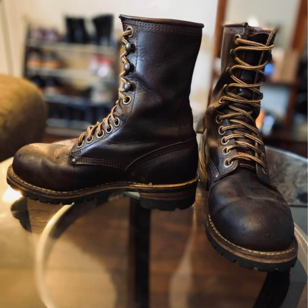 Carolina 8" Elm Logger Boots (size 7.5 wmn)